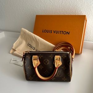Louis Vuitton Nano Speedy (full set)